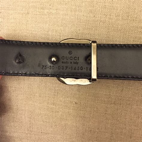 how many serial numbers does a real gucci belt have